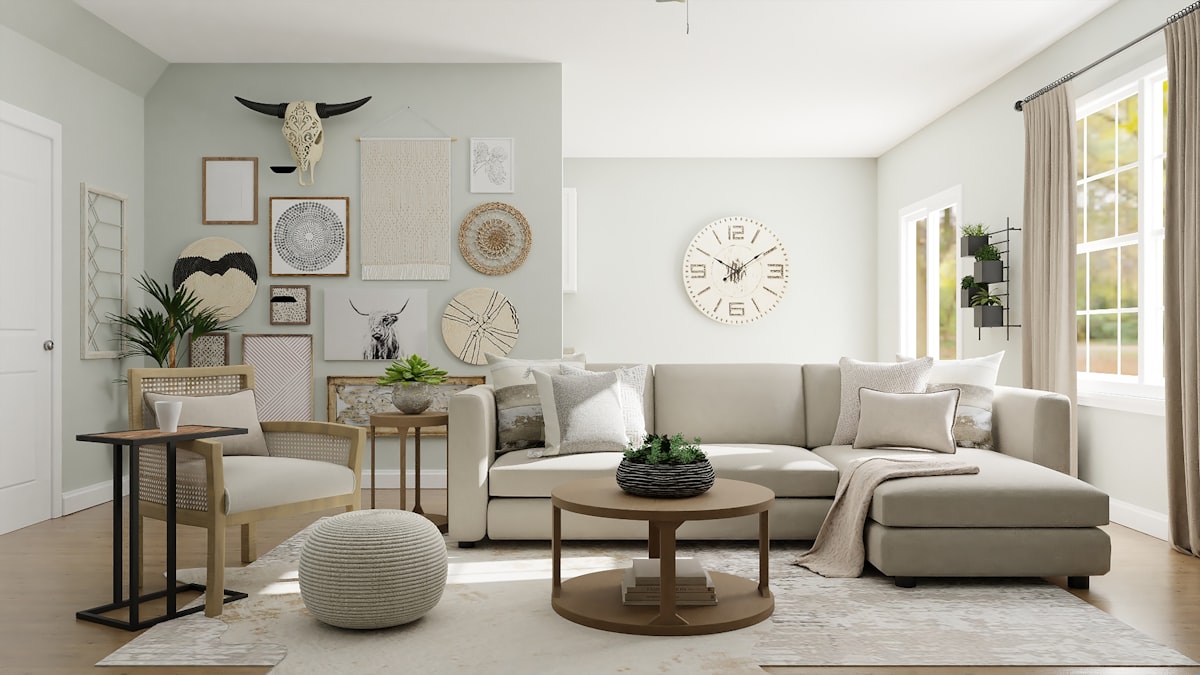 Freshly decorated premium living room in West London