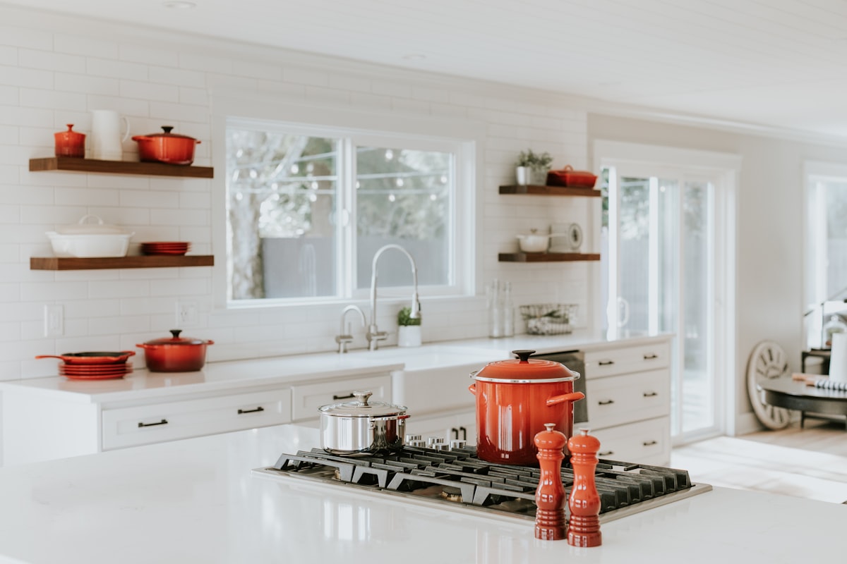 Newly installed designer kitchen with premium plumbing in West London