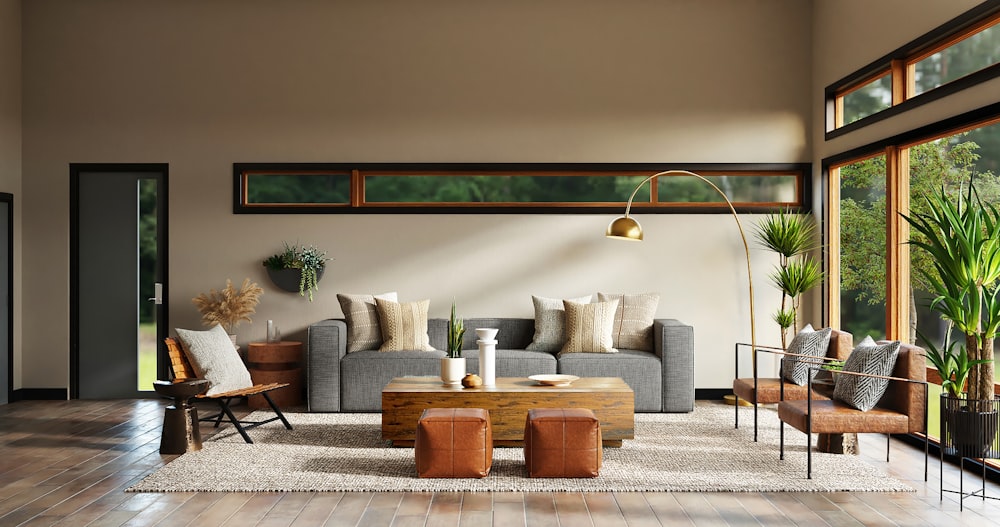 Luxury living room decorating and restoration in Victoria, London